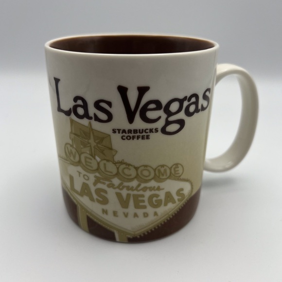 Starbucks Las Vegas Nevada Casino Mug Coffee Collector Series  2011 16 oz Brown - Picture 4 of 7
